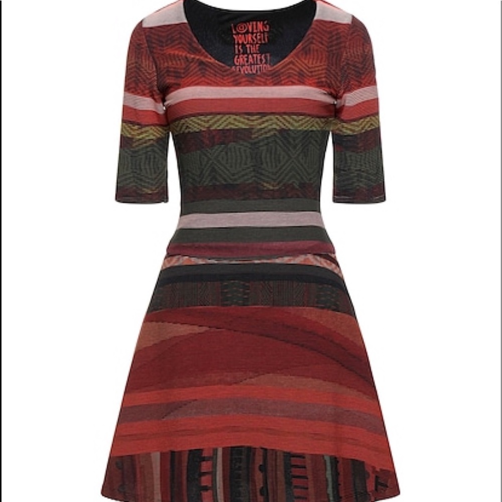DESIGUAL Fit and Flare Dress